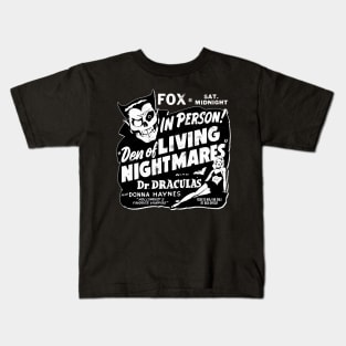 Den of Living Nightmares spook show Kids T-Shirt